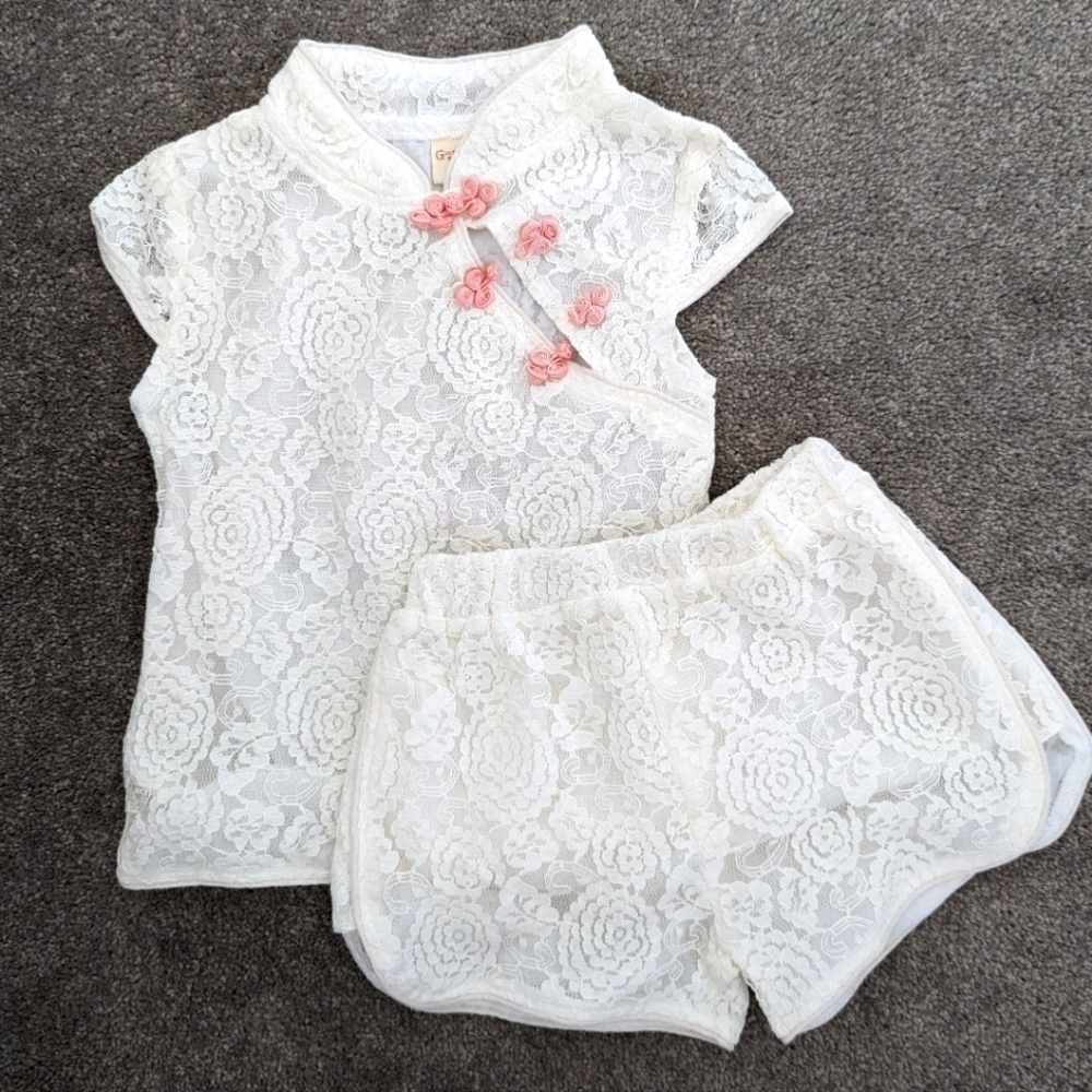 Traditional Asian Chinese 2 piece outfit for kids size 2T